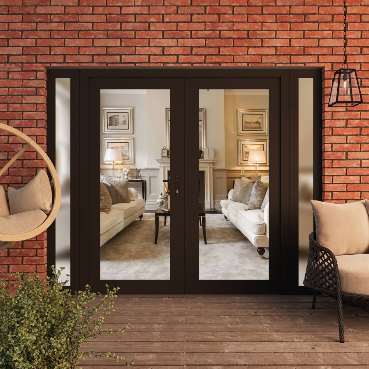 Monaco 8666 Exterior PVC/Metal door view 3