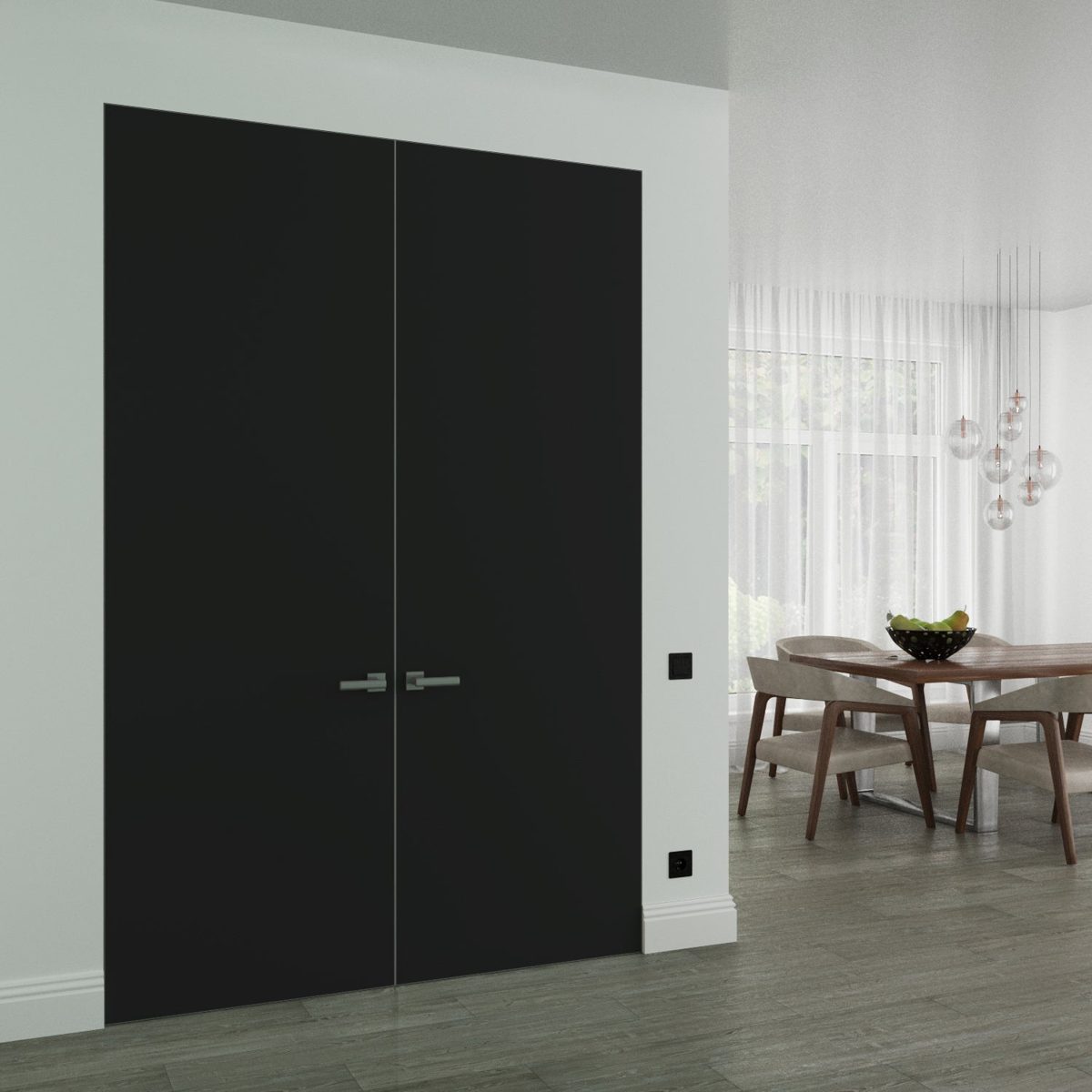 Lumina 0010 Double Frameless door view 2