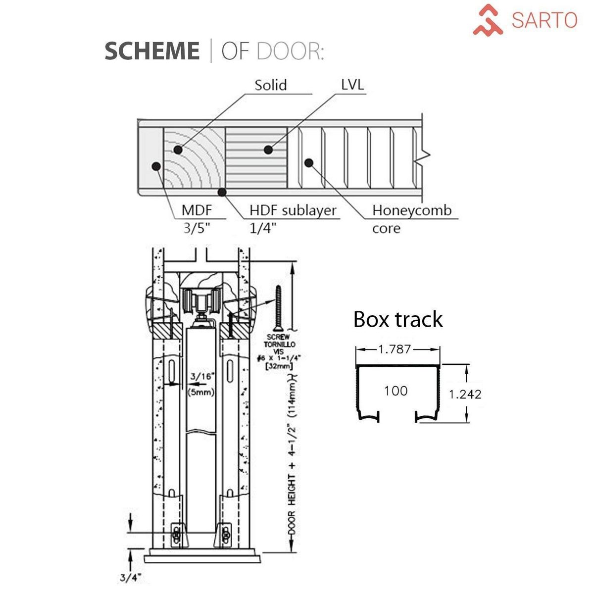 Lumina 0010 Double Pocket door view 6