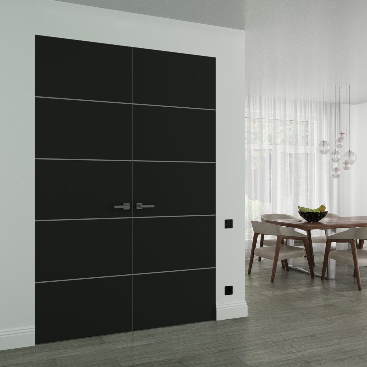 Lumina 0020 Double Frameless door view 2