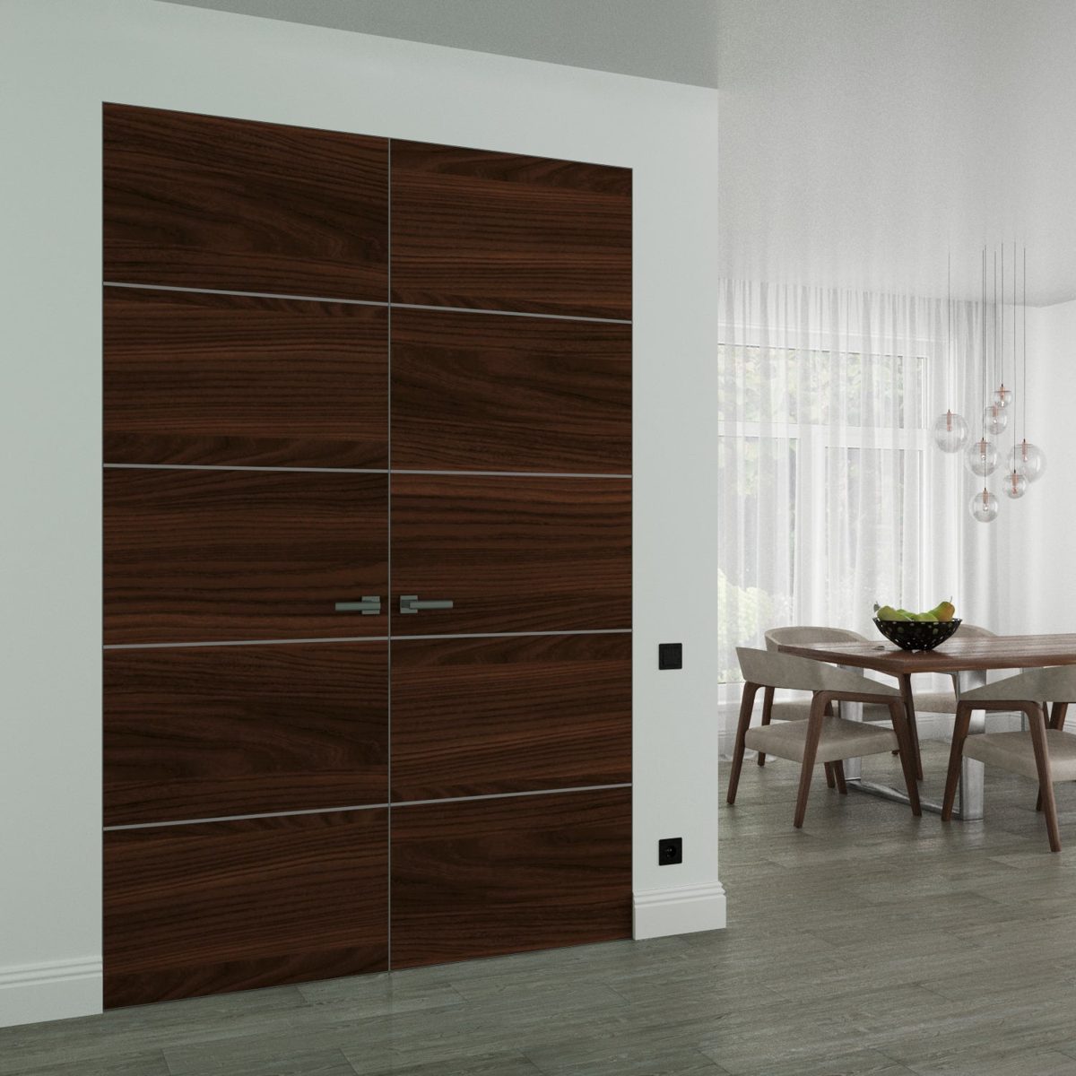 Lumina 0020 Double Frameless door view 6