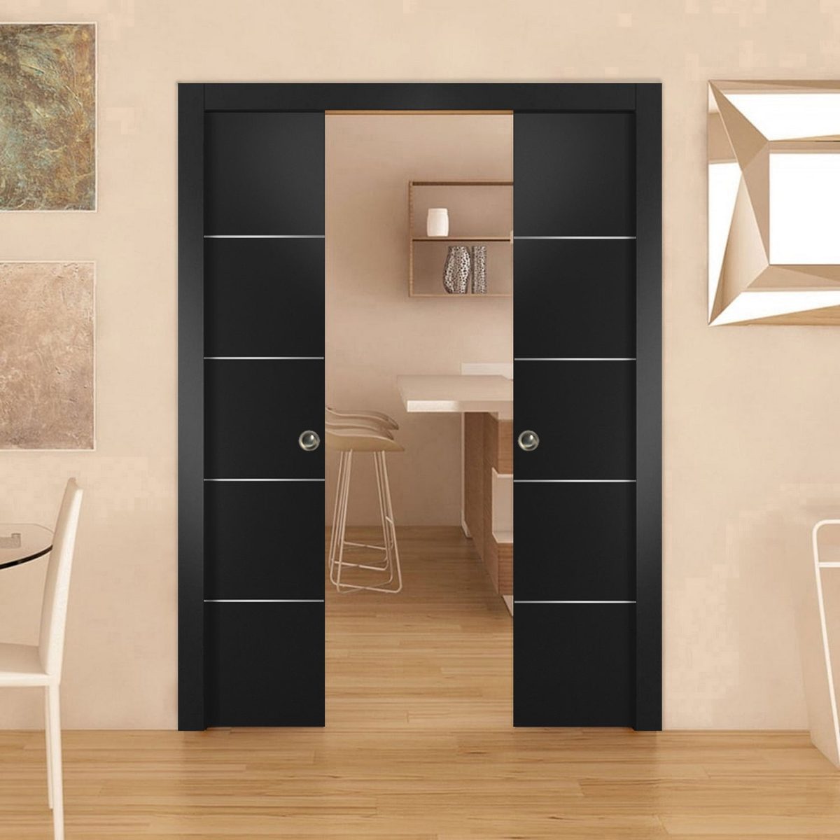 Lumina 0020 Double Pocket door view 2