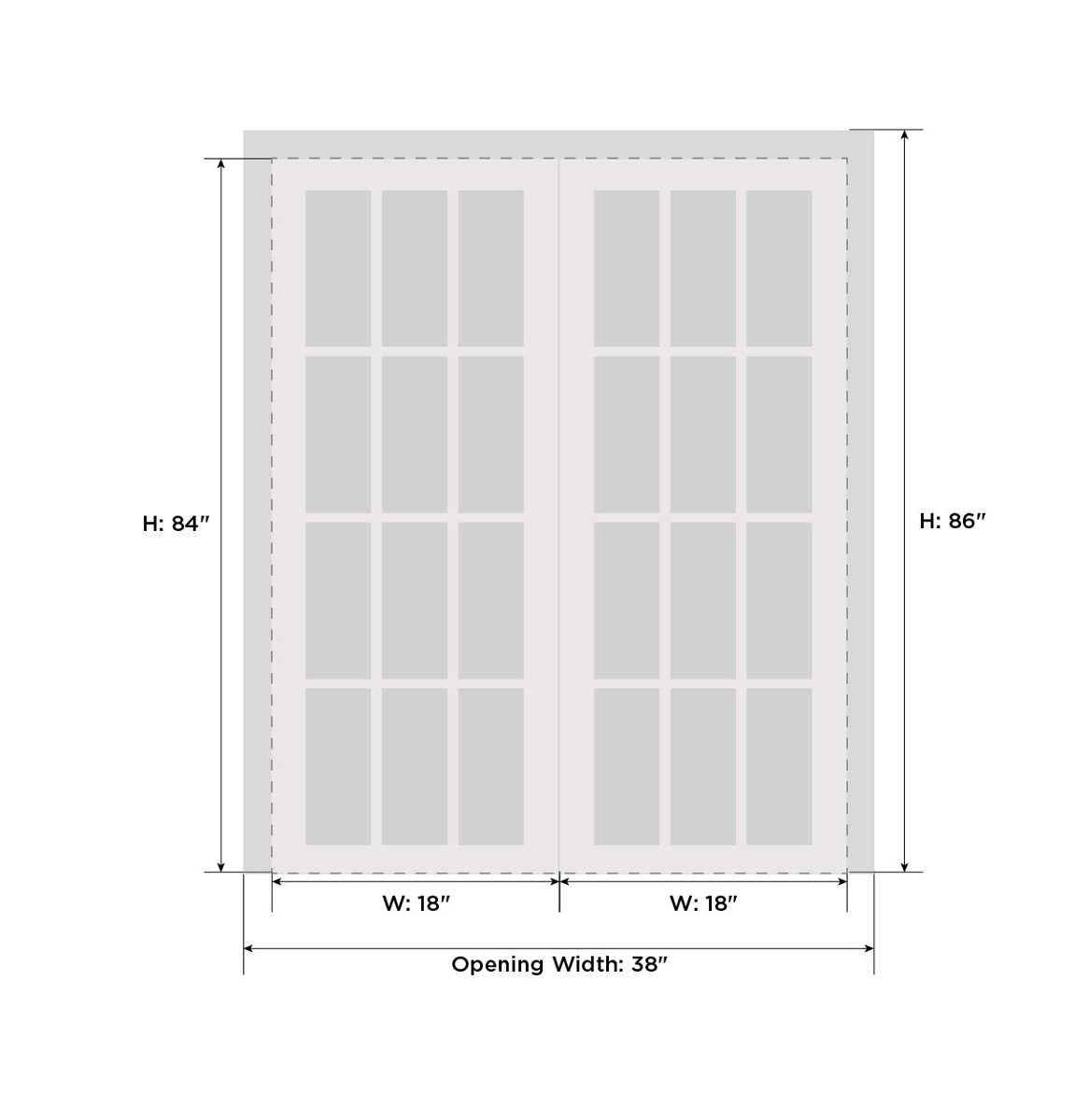 Lumina 0040 Double French Swing door — Doors Near Me, Los Angeles