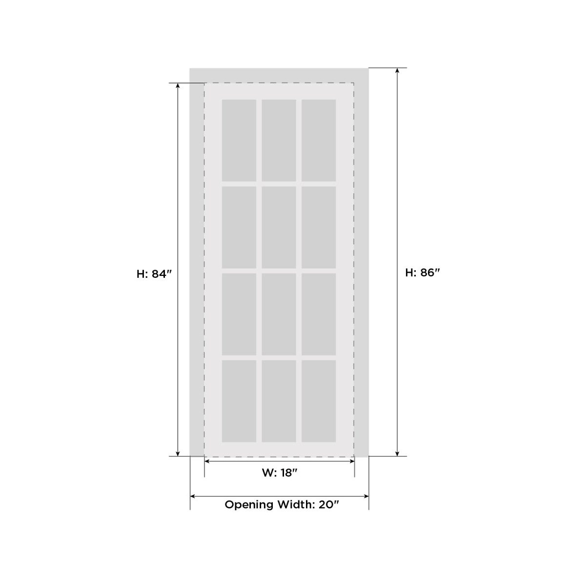 Lumina 0040 Swing (Bedroom/Bathroom) door — Doors Near Me, Los Angeles