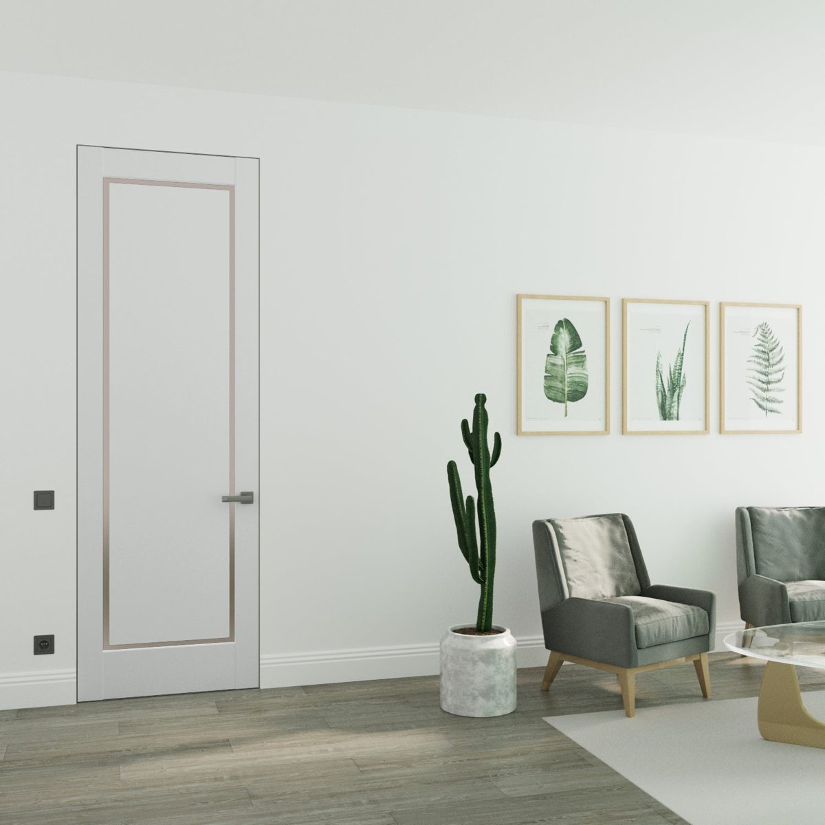 Lumina 0888 Frameless door view 2