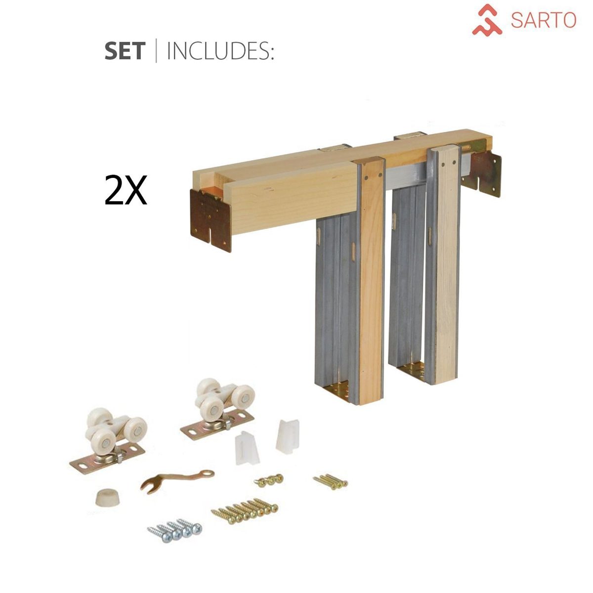 Lumina 2102 Double Pocket door view 6