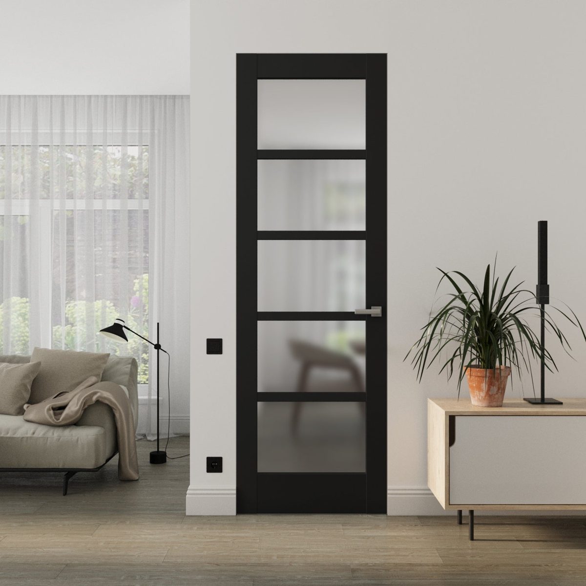 Linea 4002 Frameless door view 2