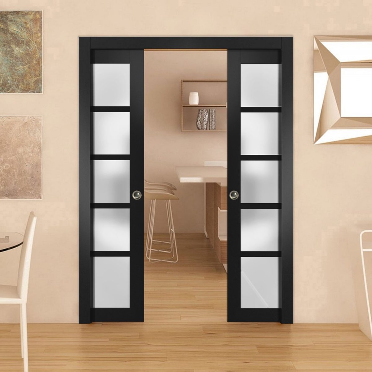 Linea 4002 Double Pocket door view 6