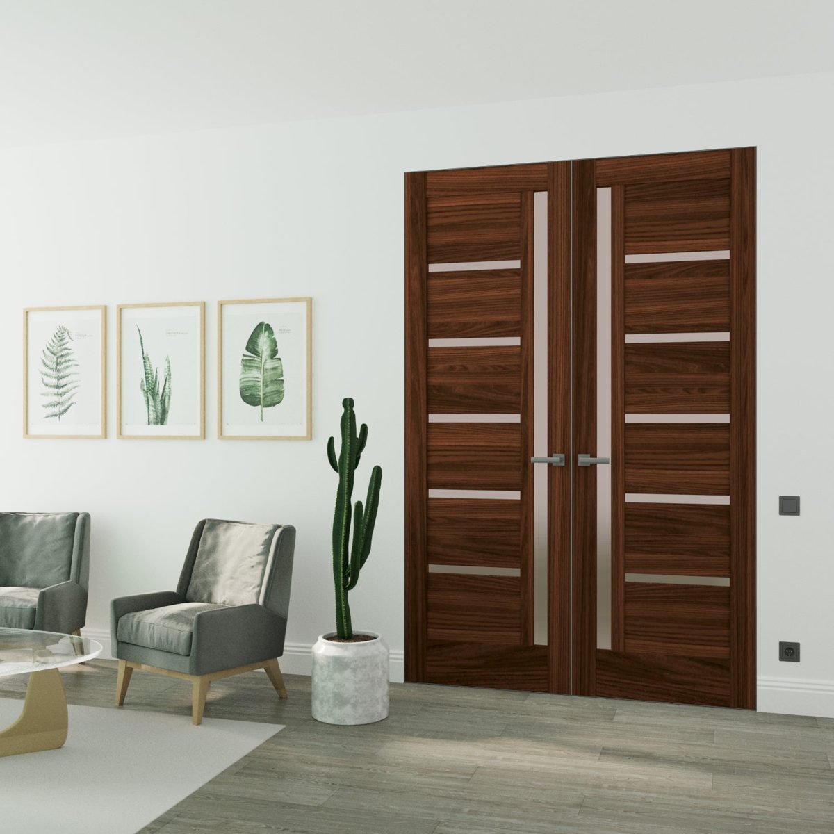 Linea 4088 Double Frameless door view 6