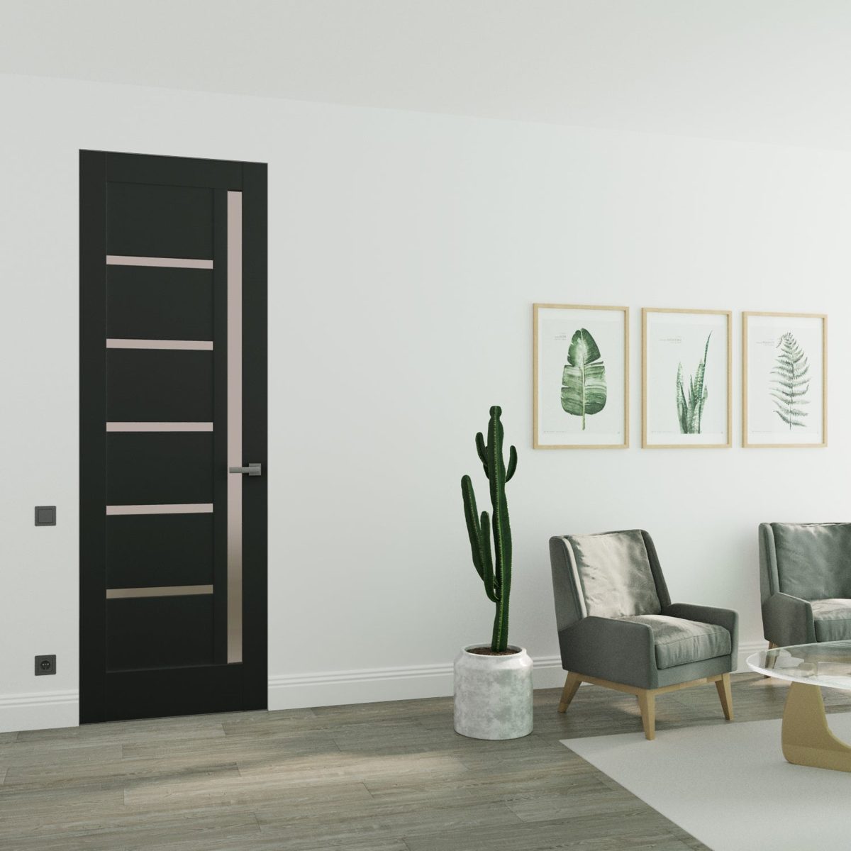 Linea 4088 Frameless door view 2