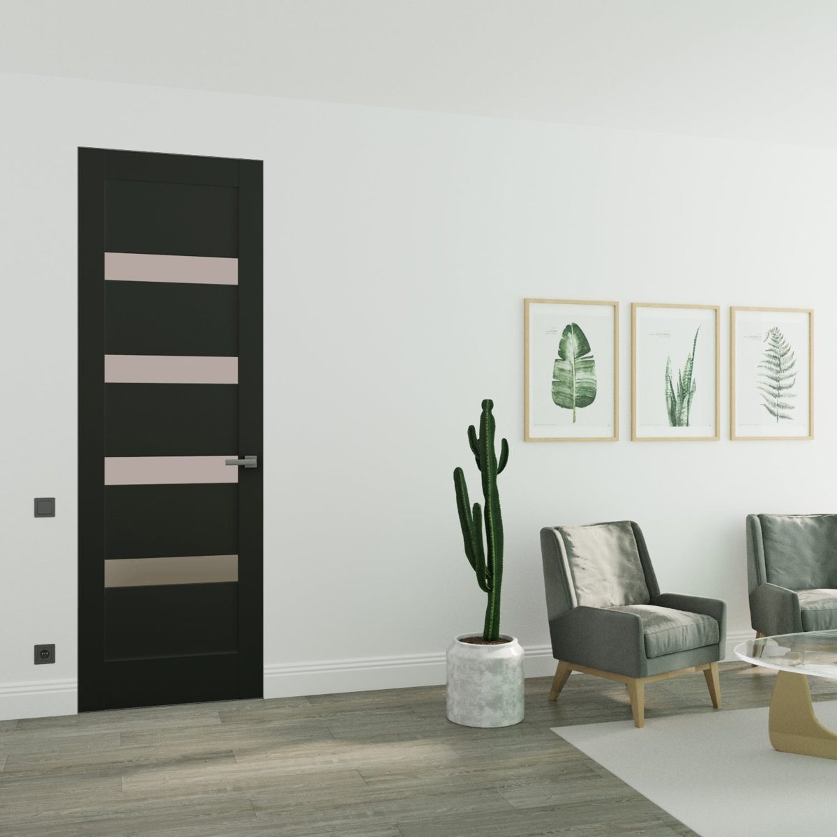 Linea 4113 Frameless door view 2