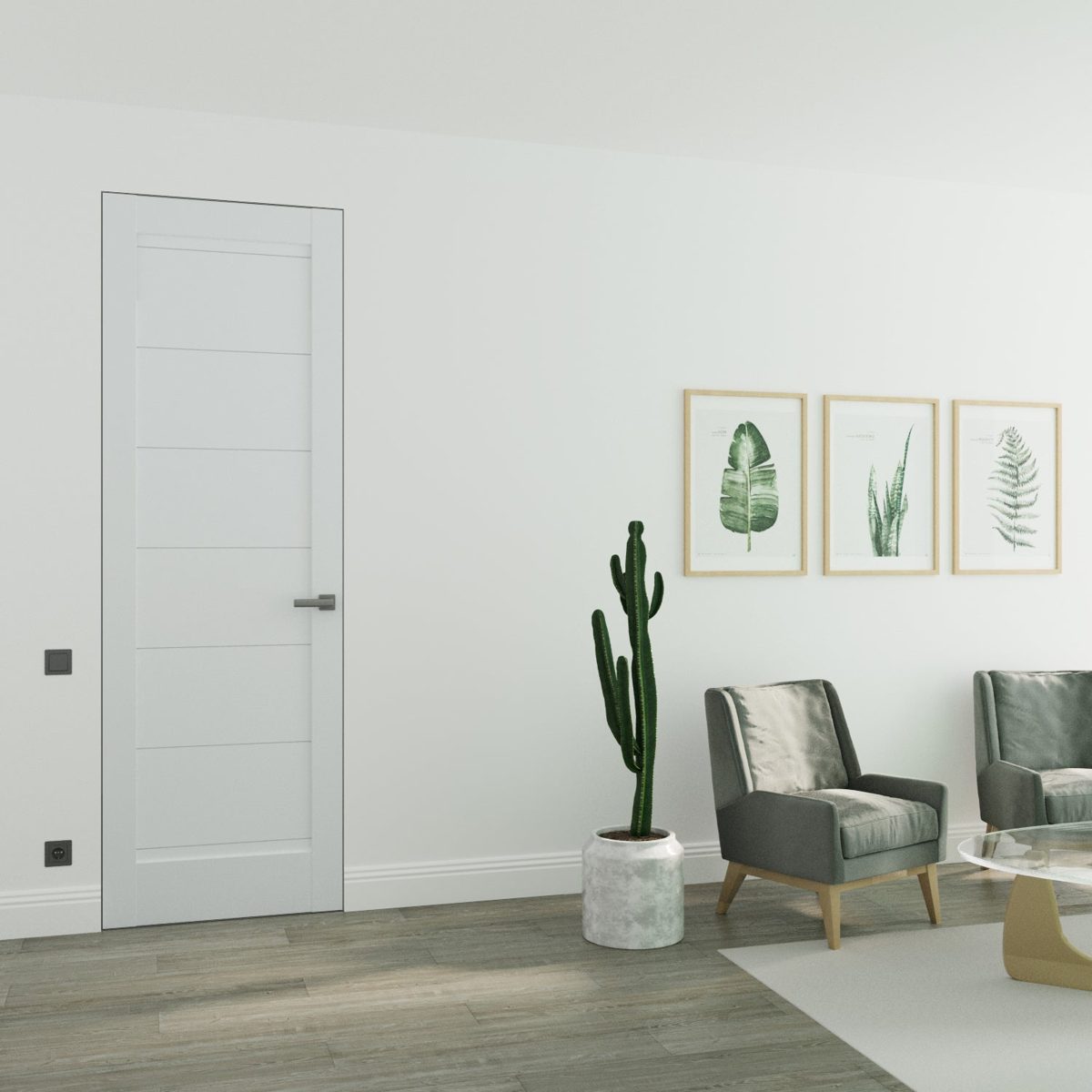 Linea 4115 Frameless door view 2