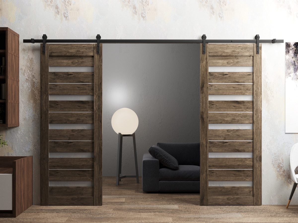 Linea 4445 Double Barn door view 2
