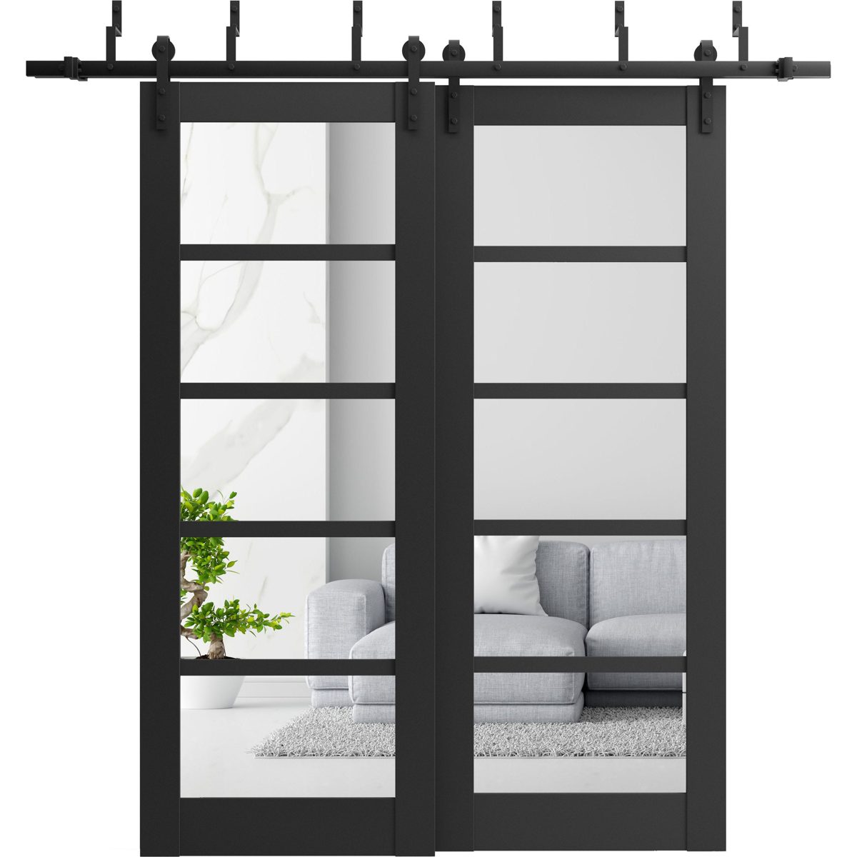 Linea 4522 Double Barn — Bypass door — Doors Near Me, Los Angeles