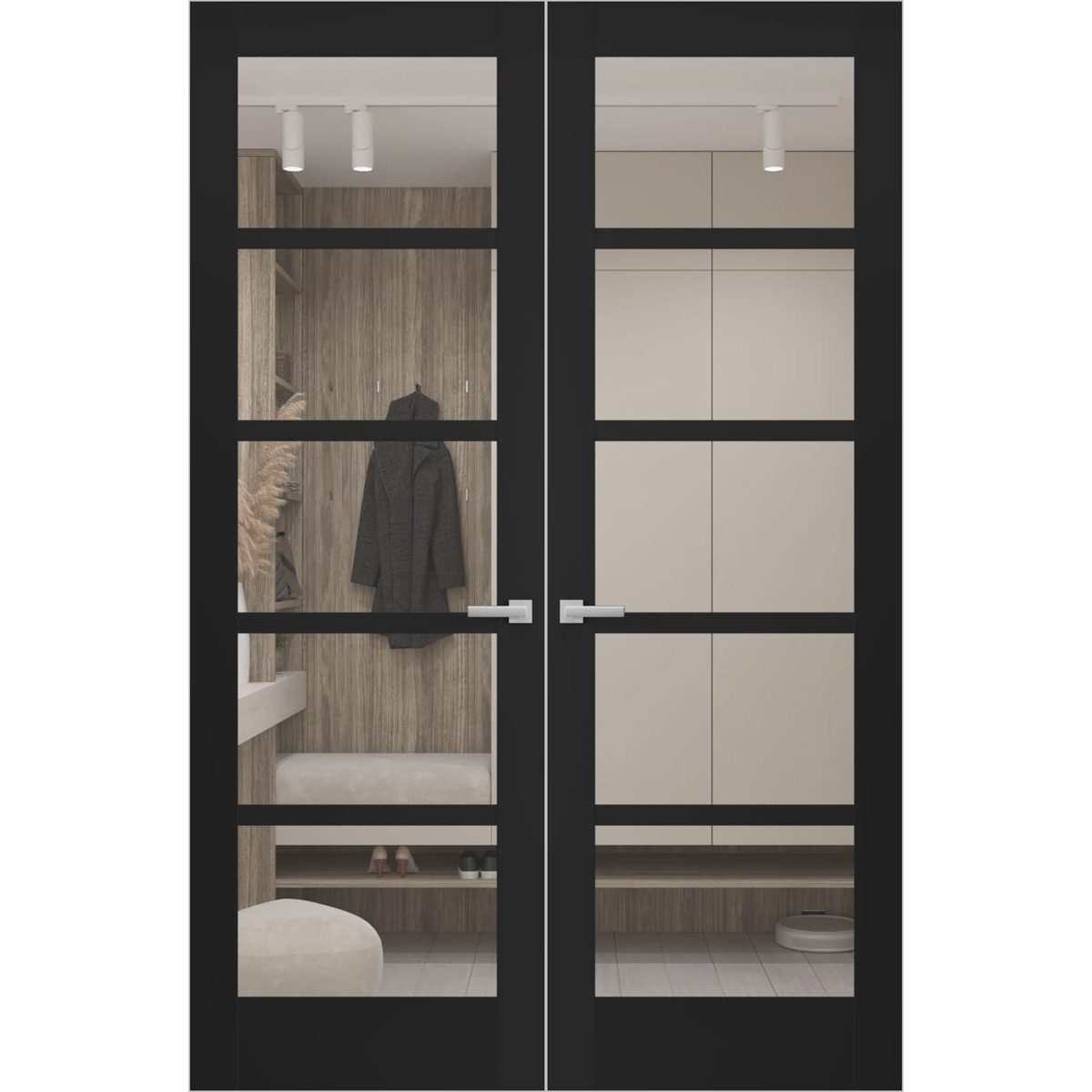 Linea 4522 Double Frameless door view 4