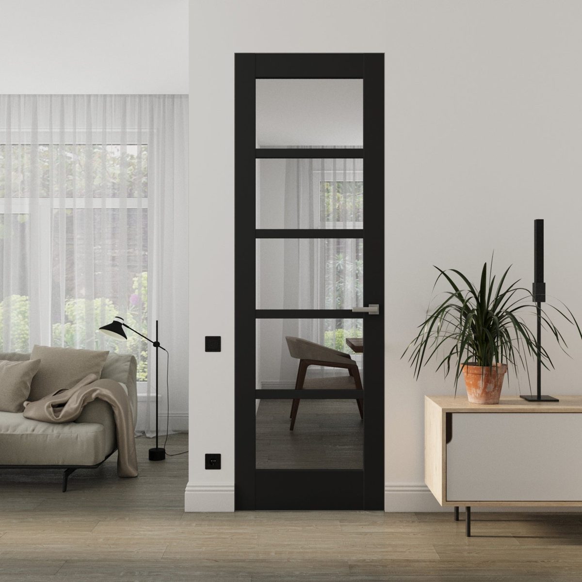 Linea 4522 Frameless door view 2