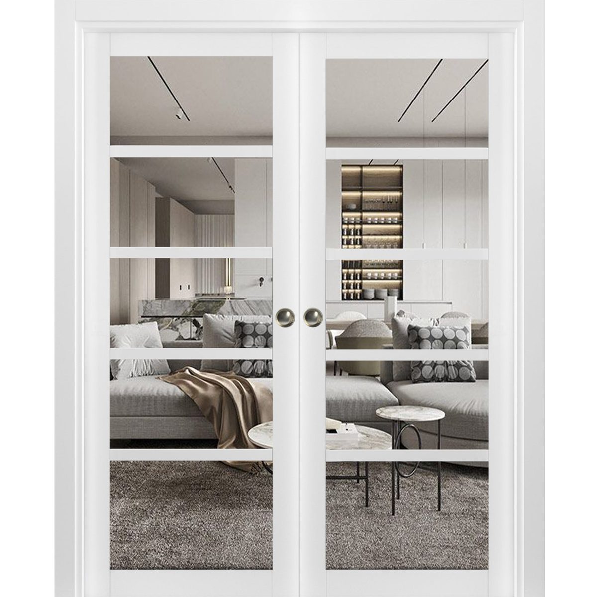 Linea 4522 Double Pocket door view 5