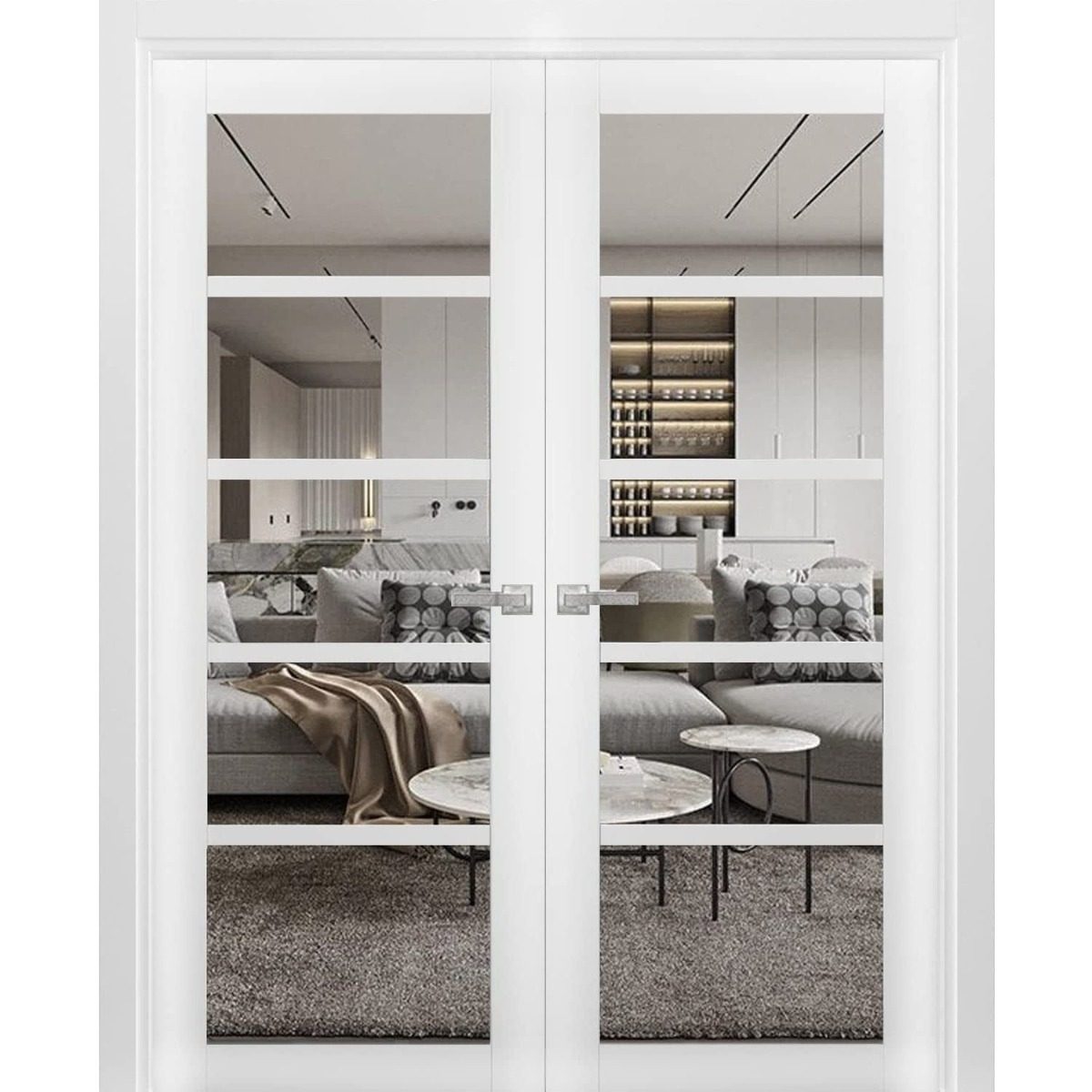 Linea 4522 Double French Swing door view 5