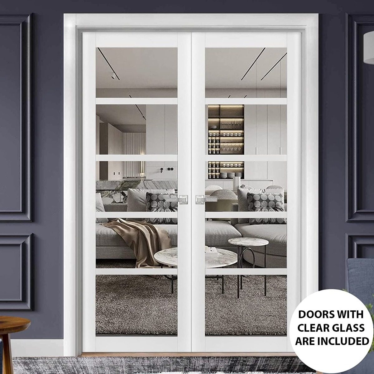 Linea 4522 Double French Swing door view 6