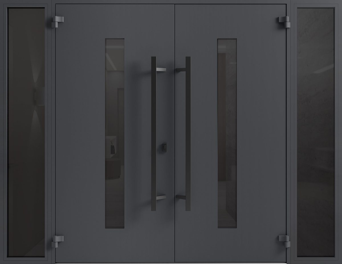 Riviera 0130 Exterior Aluminum Double door view 2