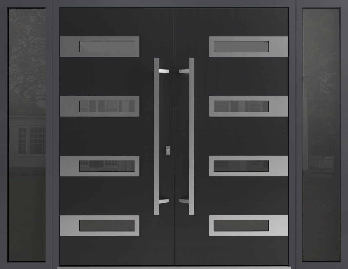 Riviera 0131 Exterior Aluminum Double door — Doors Near Me, Los Angeles