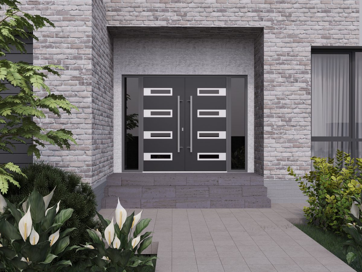Riviera 0131 Exterior Aluminum Double door view 3
