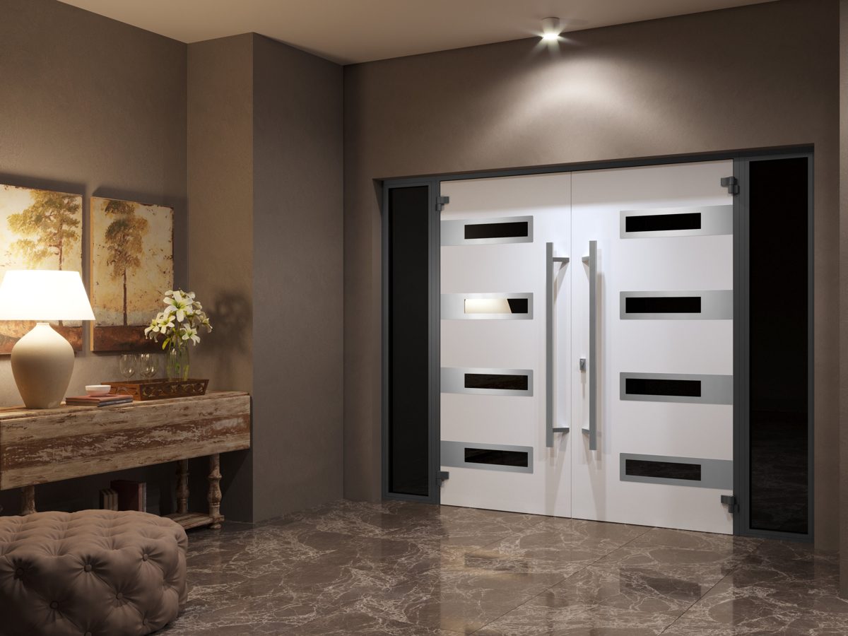 Riviera 0131 Exterior Aluminum Double door view 4