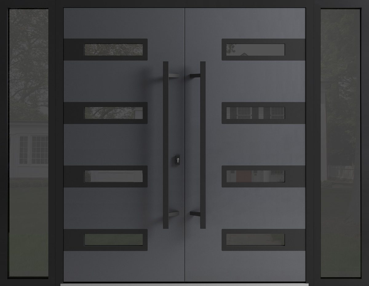 Riviera 0131 Exterior Aluminum Double door view 5