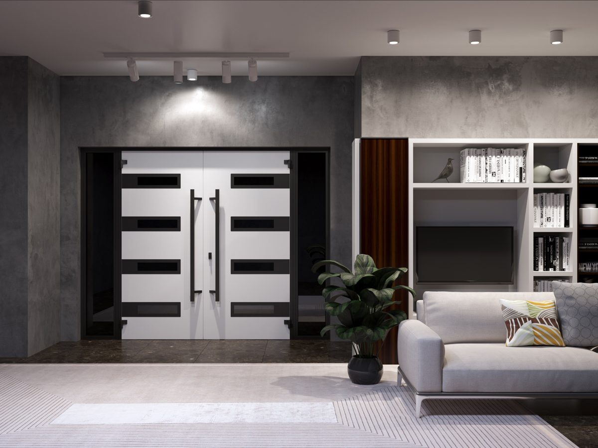 Riviera 0131 Exterior Aluminum Double door view 8