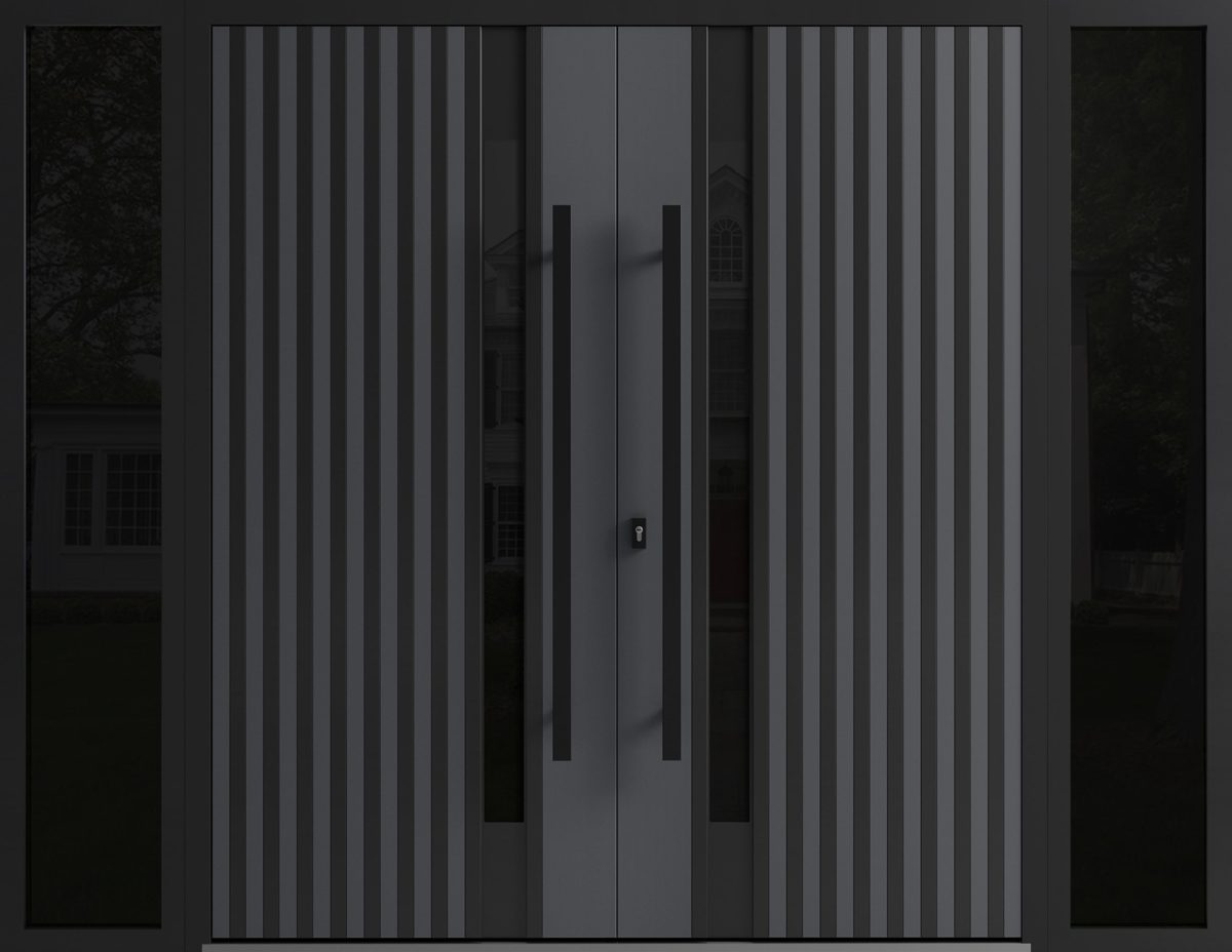 Riviera 0144 Exterior Aluminum Double door — Doors Near Me, Los Angeles