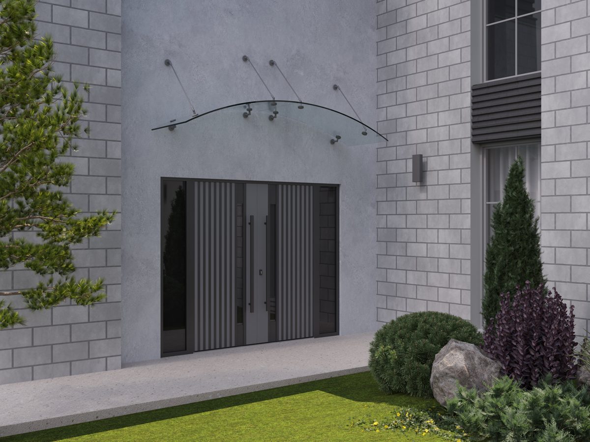 Riviera 0144 Exterior Aluminum Double door view 3
