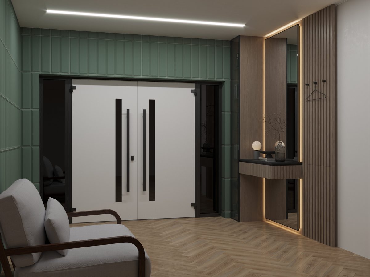Riviera 0144 Exterior Aluminum Double door view 4