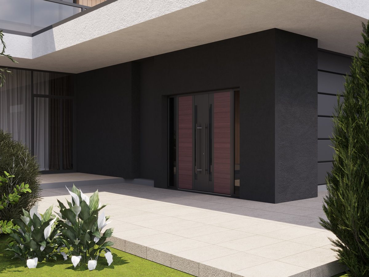 Riviera 0162 Exterior Aluminum Double door view 3
