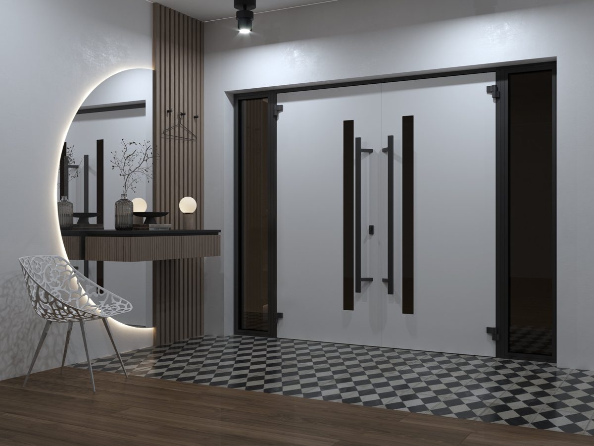 Riviera 0162 Exterior Aluminum Double door view 4