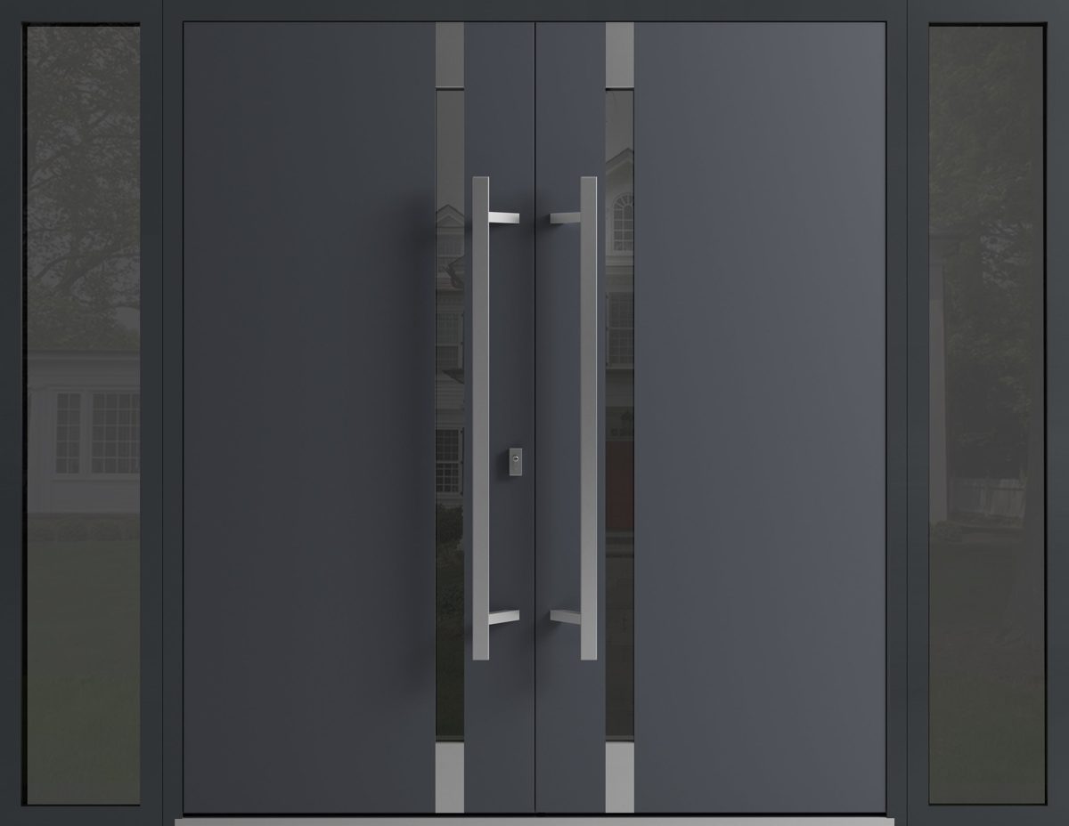 Riviera 1011 Exterior Aluminum Double door — Doors Near Me, Los Angeles