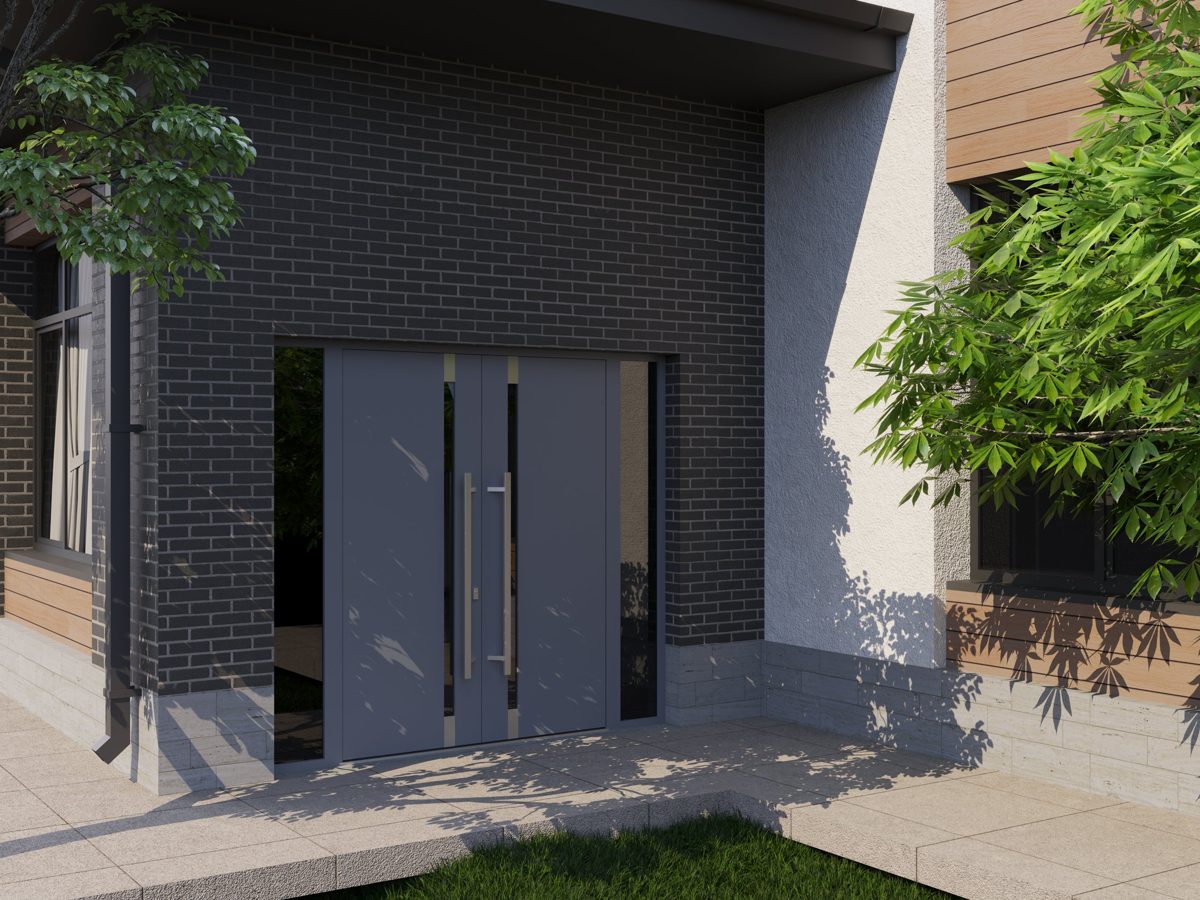 Riviera 1011 Exterior Aluminum Double door view 3