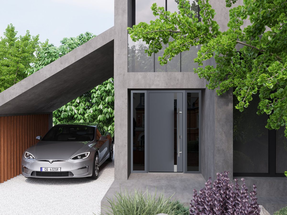 Riviera 1011 Exterior Aluminum door view 3