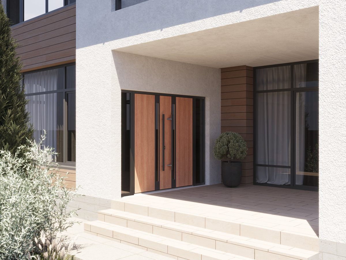 Riviera 1033 Exterior Aluminum Double door view 3