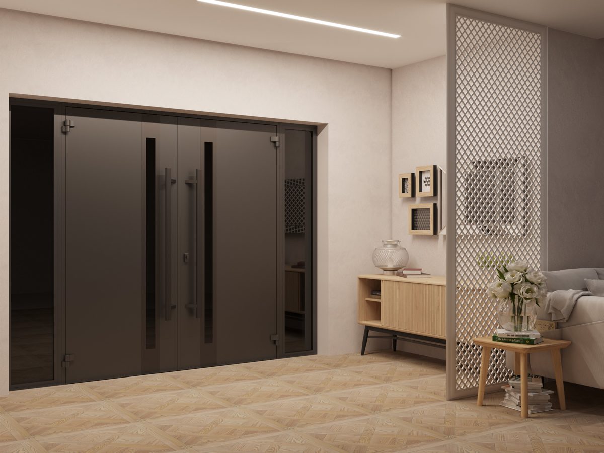 Riviera 1033 Exterior Aluminum Double door view 4