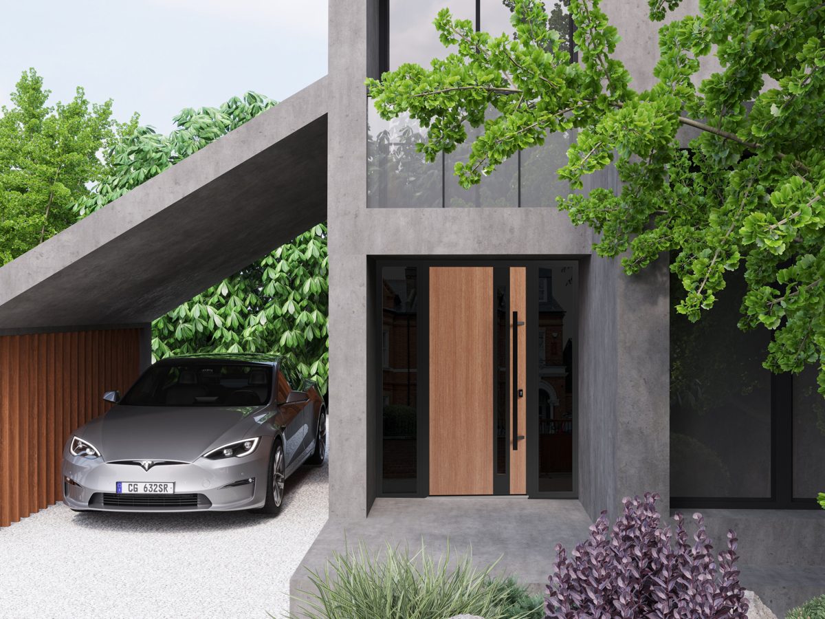 Riviera 1033 Exterior Aluminum door view 3