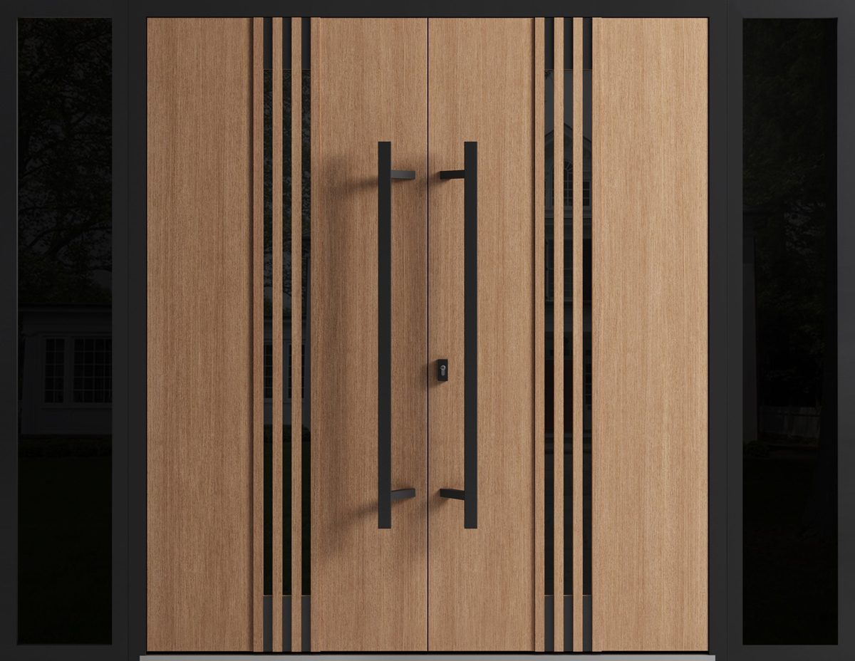 Riviera 1055 Exterior Aluminum Double door — Doors Near Me, Los Angeles