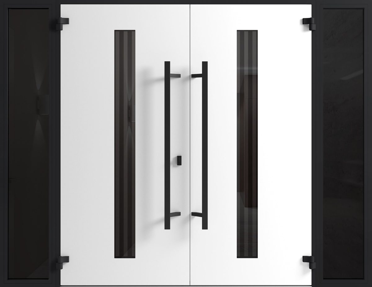 Riviera 1055 Exterior Aluminum Double door view 2