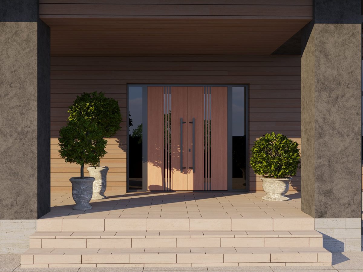 Riviera 1055 Exterior Aluminum Double door view 3