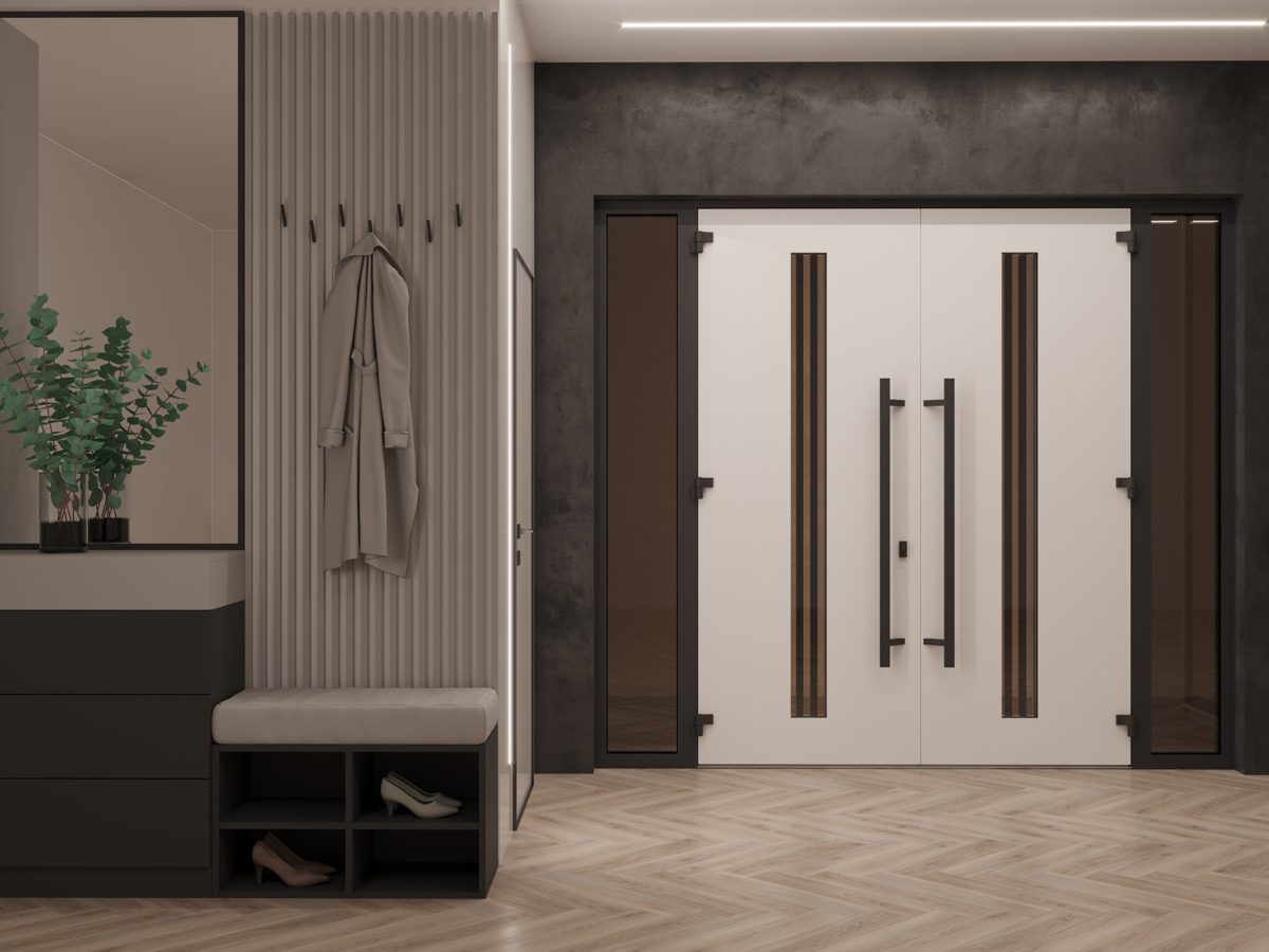 Riviera 1055 Exterior Aluminum Double door view 4
