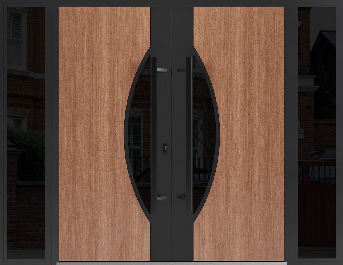Riviera 1077 Exterior Aluminum Double door — Doors Near Me, Los Angeles
