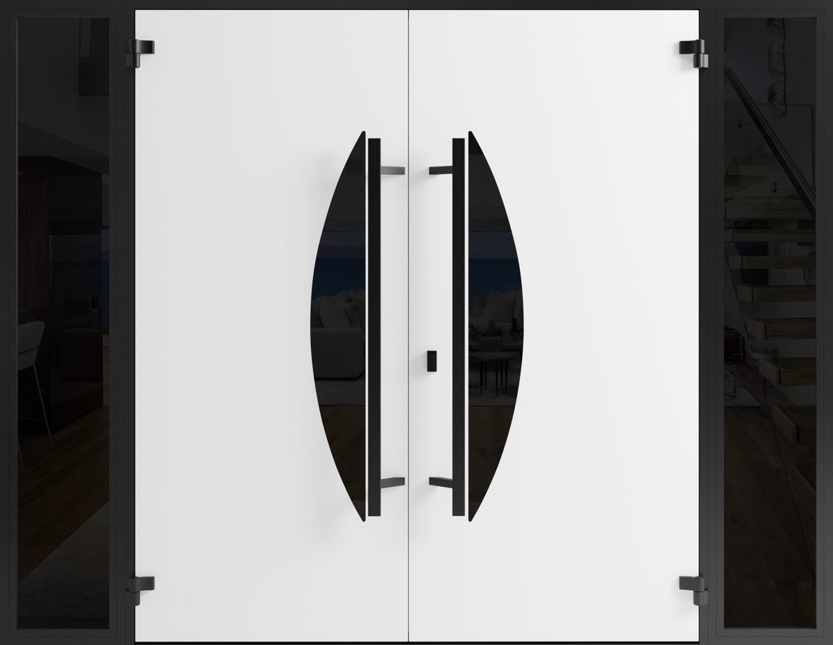 Riviera 1077 Exterior Aluminum Double door view 2