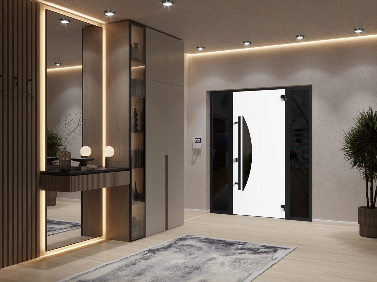 Riviera 1077 Exterior Aluminum door view 4