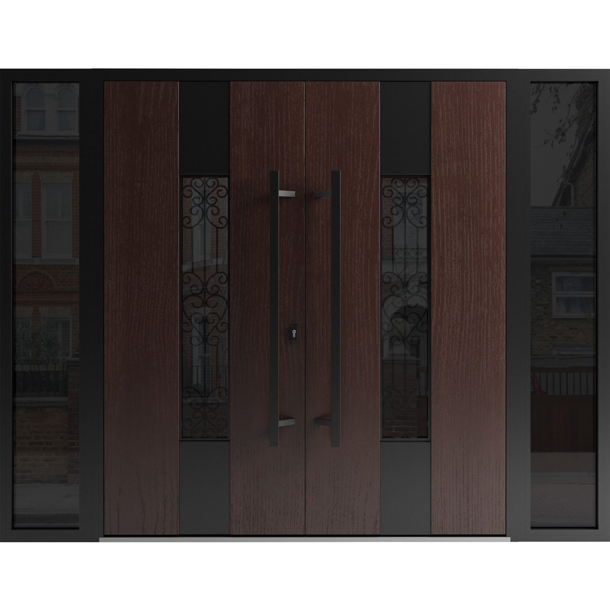 Riviera 1205 Exterior Aluminum Double door — Doors Near Me, Los Angeles