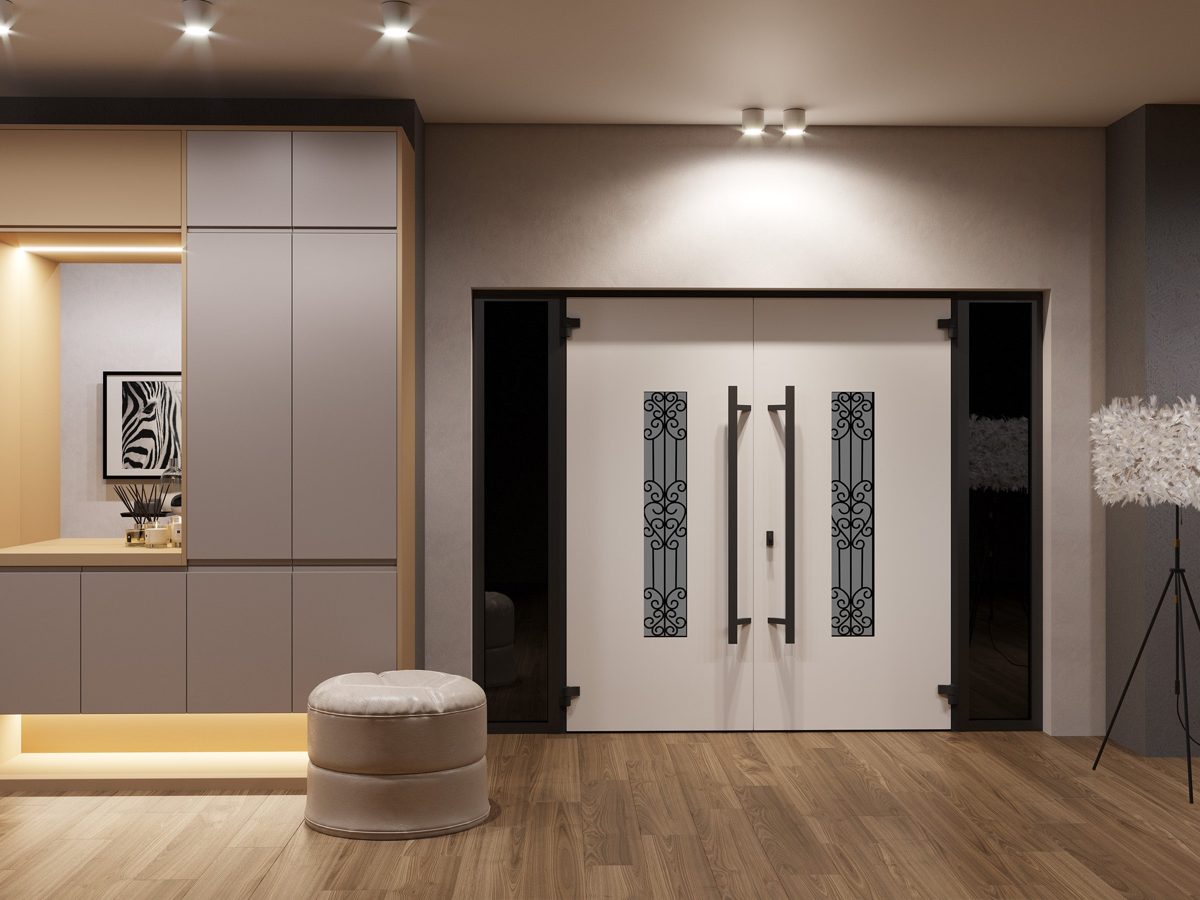 Riviera 1205 Exterior Aluminum Double door view 4