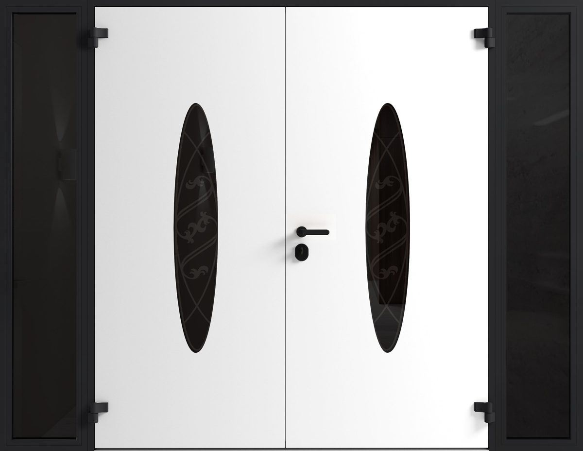 Riviera 1277 Exterior Aluminum Double door view 2